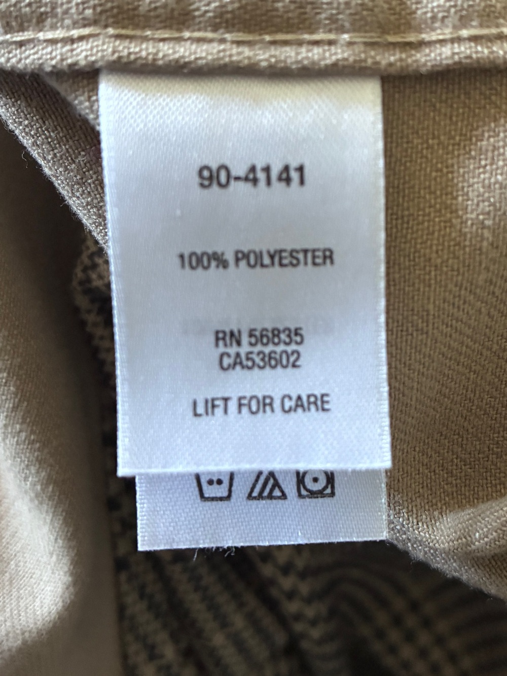 Vintage Cabela's Beige Tan Cabincore Workwear Plaid Chore Shirt Sz LT - Picture 9 of 12